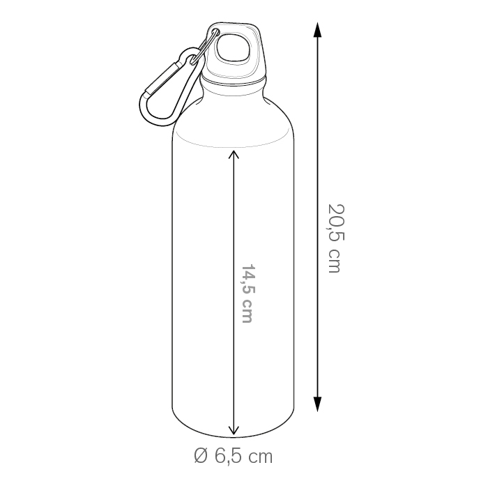 Borraccia alluminio 500ml – Alum drink 500 – PC484